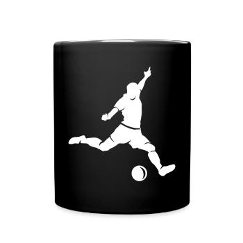 Soccer Player Goal Shot Sport Symbol Club - Full Colour Mug - black - Front