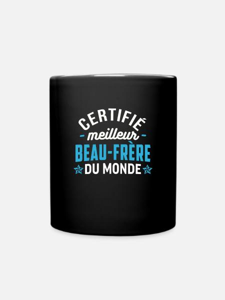 Certifié meilleur beau frère du monde - Mug uni - noir