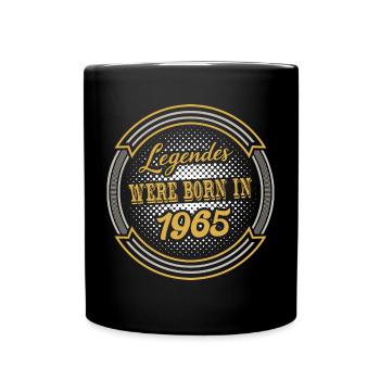 Born 1965 birthday - Full Colour Mug - black - Front