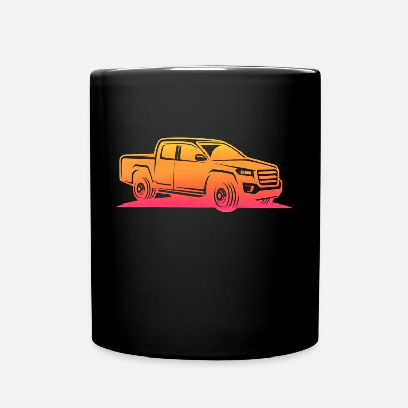 sunrise pick up retro T-Shirt Pick-up - Tasse einfarbig - Schwarz