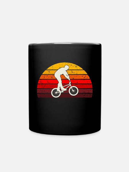 retro bmx - Tasse einfarbig - Schwarz