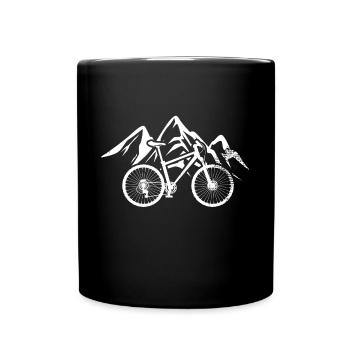 Mountain bike MTB vélo de montagne - Mug uni - noir - Devant