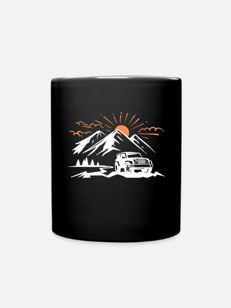 off road 4x4 off-road off-road vehicle - Full Colour Mug - black