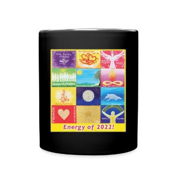 JahresBild Energy of 2022 Sonja Ariel von Staden - Tasse einfarbig - Schwarz - Vorne