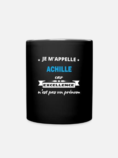 Je m appelle excellence Achille - Mug uni - noir