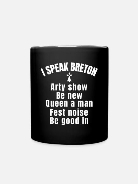 Bretagne, Breton, Bretagne humour, Breton - Mug uni - noir