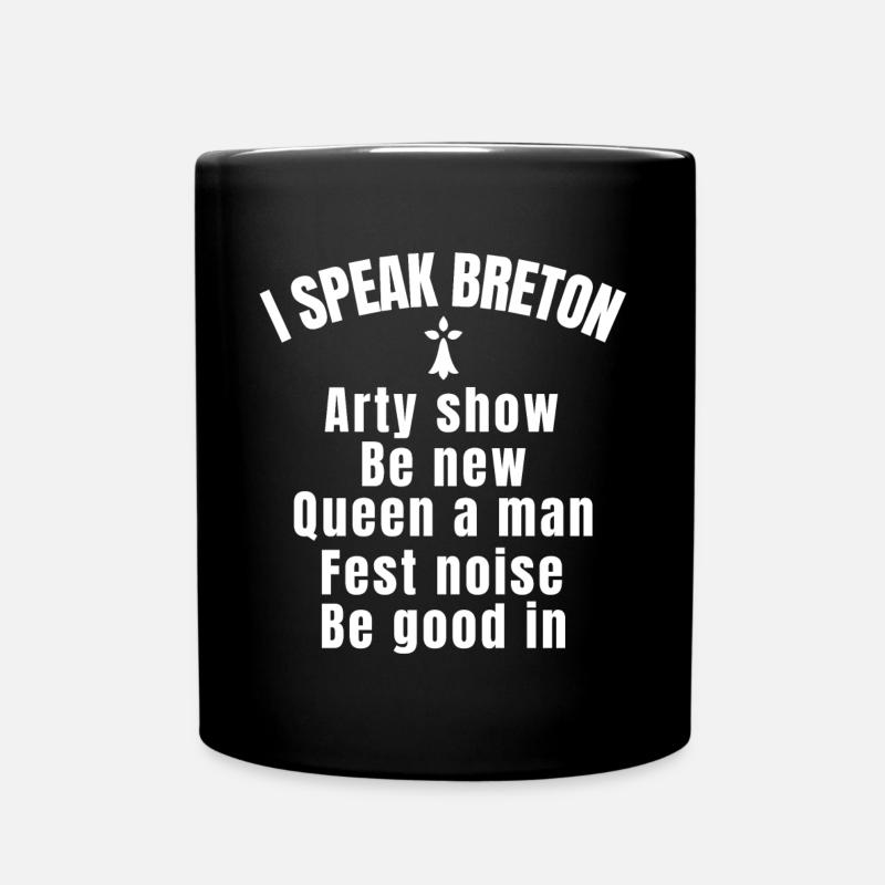 Bretagne, Breton, Bretagne humour, Breton - Mug uni - noir