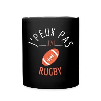 J’peux pas J’Ai Rugby - Mug uni - noir - Devant