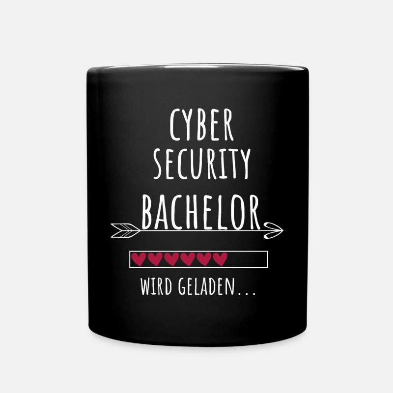 Cyber Security Bachelor Studium Geschenk - Tasse einfarbig - Schwarz