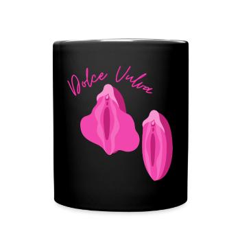 Le féminisme concerne tout le monde ! Vagin doux Dolce Vulvar - Mug uni - noir - Devant