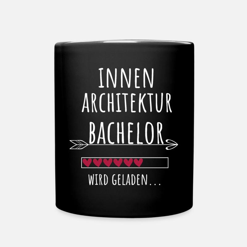 Innenarchitektur Bachelor Studium Geschenk - Tasse einfarbig - Schwarz