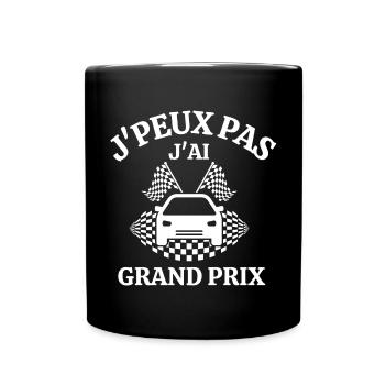 course automobile, circuit automobile, grand prix - Mug uni - noir - Devant