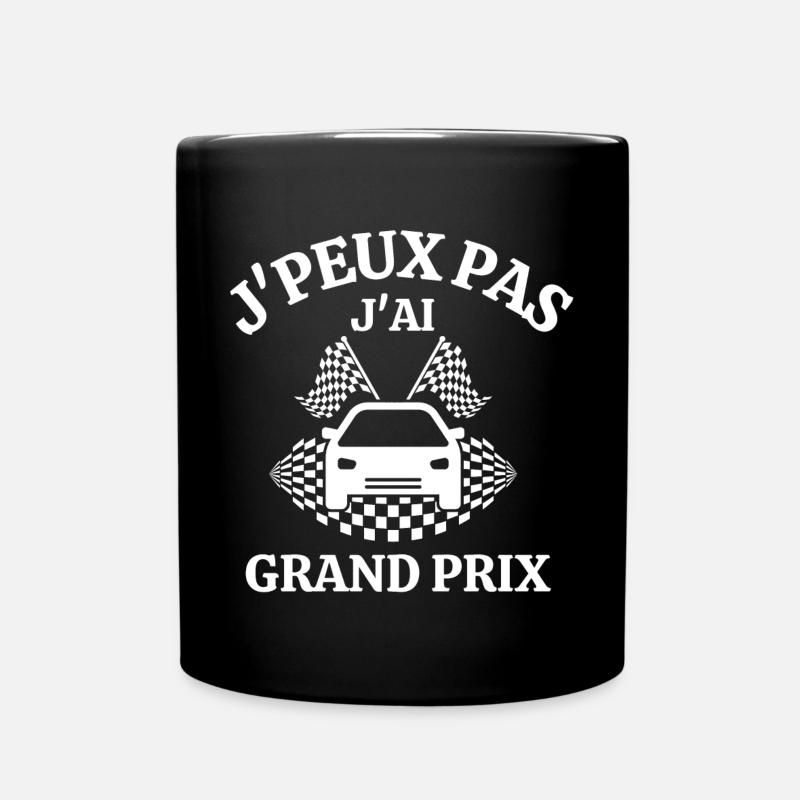 course automobile, circuit automobile, grand prix - Mug uni - noir