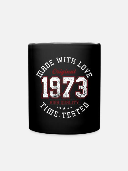 T-shirt original à emblème vintage de 1973 - Mug uni - noir