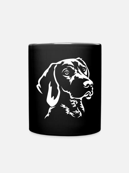 Tête allemande à poil court « Black Edition » - Mug uni - noir