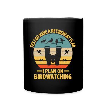 Ja, ich habe einen Altersvorsorgeplan, den ich plane - Tasse einfarbig - Schwarz - Vorne