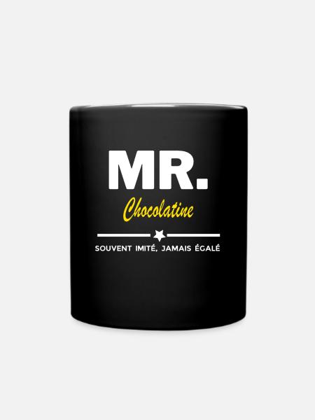 MR. souvent imité, jamais égalé Chocolatine - Mug uni - noir
