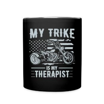 Idées cadeaux Trike | Triker Moto Trikes Motard - Mug uni - noir - Devant