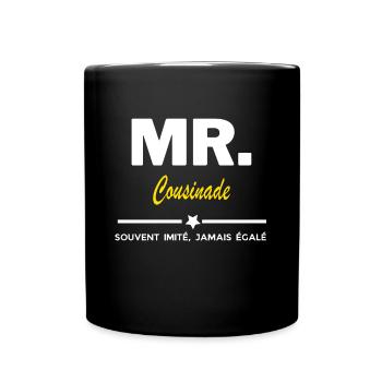 MR. souvent imité, jamais égalé Cousinade - Mug uni - noir - Devant