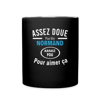 Assez doue pour etre NORMAND - Mug uni - noir - Devant