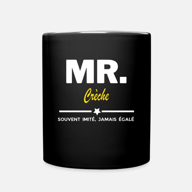 MR. souvent imité, jamais égalé Crèche - Mug uni - noir
