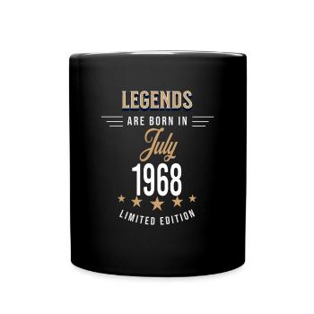 Legends are born in July 1968 - Mug uni - noir - Devant