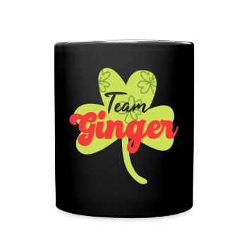 Team Ginger Redhead Irish Red Orange Hair Haired - Full Colour Mug - black - Front
