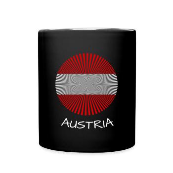 Austria - Tasse einfarbig - Schwarz - Vorne