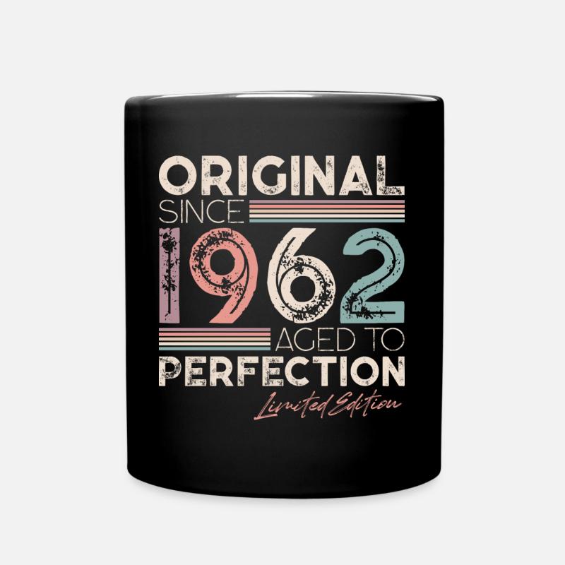 Original 1962 Vintage Vintage Birthday Retro - Full Colour Mug - black