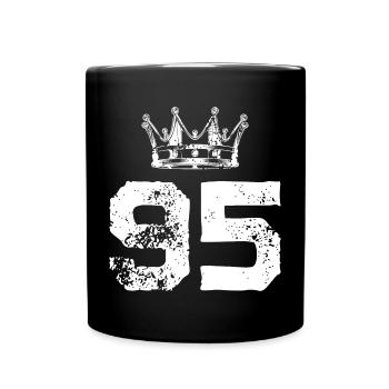 95 Number crown - Full Colour Mug - black - Front