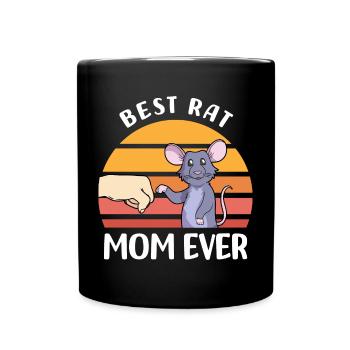 Rats Pets | Rat Animals Rodents Gifts - Full Colour Mug - black - Front