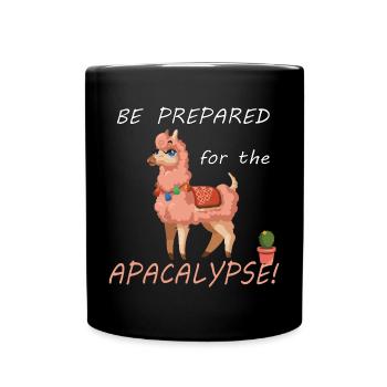 Be prepared for the alpacalypse - Full Colour Mug - black - Front