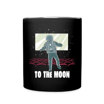 To The Moon - Full Colour Mug - black - Front