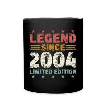 Legend 2004 Vintage Birthday Gift - Full Colour Mug - black - Front