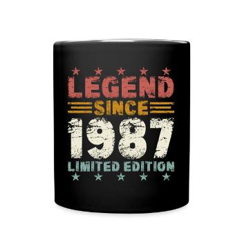 Légende 1987 Vintage Vintage Cadeau d’Anniversaire - Mug uni - noir - Devant