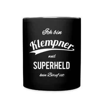 Klempner - Tasse einfarbig - Schwarz - Vorne