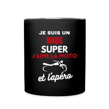 moto phrase drôle apéro BASQUE citation - Mug uni - noir - Devant