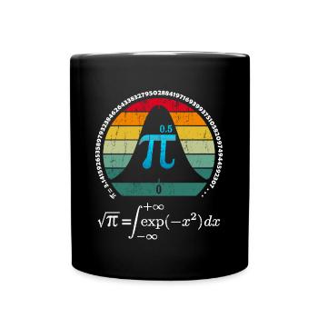 Loi Normale - Le Nombre Pi Pour les profs de Maths - Mug uni - noir - Devant