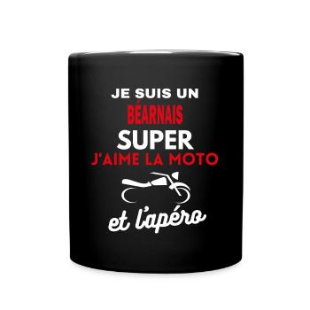 moto phrase drôle apéro BÉARNAIS citation - Mug uni - noir - Devant