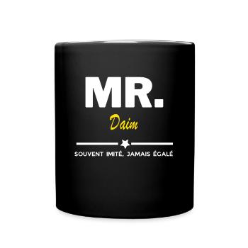 MR. souvent imité, jamais égalé Daim - Mug uni - noir - Devant