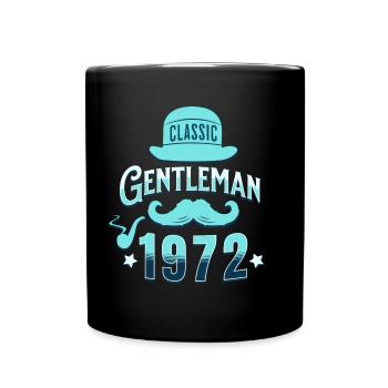 Vintage Gentleman 1972 50 Years Anniversary - Full Colour Mug - black - Front