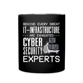 Cyber Security Professional Expert Ethical Hacker - Tasse einfarbig - Schwarz - Vorne