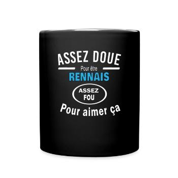 Assez doue pour etre RENNAIS - Mug uni - noir - Devant