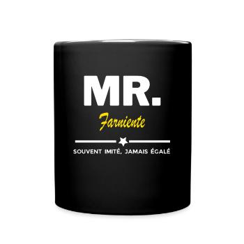 MR. souvent imité, jamais égalé Farniente - Mug uni - noir - Devant
