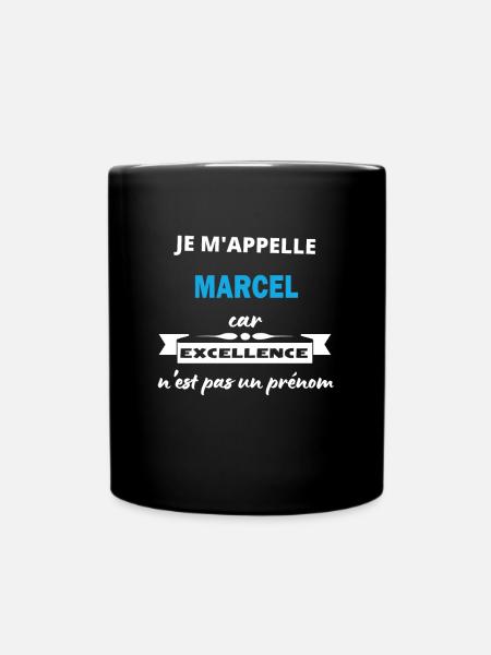 Je m'appelle excellence Marcel - Mug uni - noir