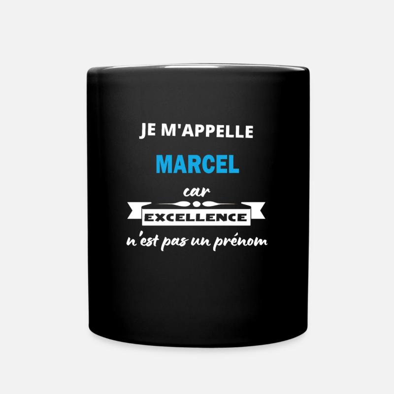 Je m'appelle excellence Marcel - Mug uni - noir