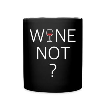 Vin pas | pourquoi pas, des dictons drôles - Mug uni - noir - Devant