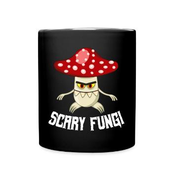 Fliegenpilz Scart Funghi T-Shirt - Tasse einfarbig - Schwarz - Vorne