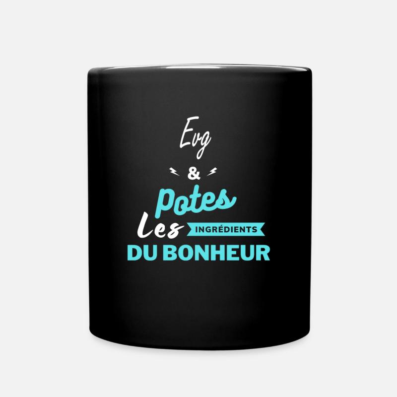 potes les ingrédients du bonheur Evg - Mug uni - noir