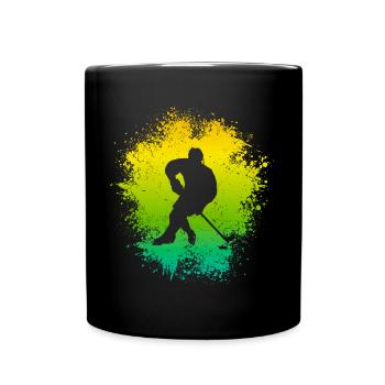 Hockey Enfants Joueurs de hockey sur glace Joueurs de hockey sur glace Joueurs de hockey sur glace - Mug uni - noir - Devant